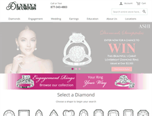 Tablet Screenshot of dunkinsdiamonds.com